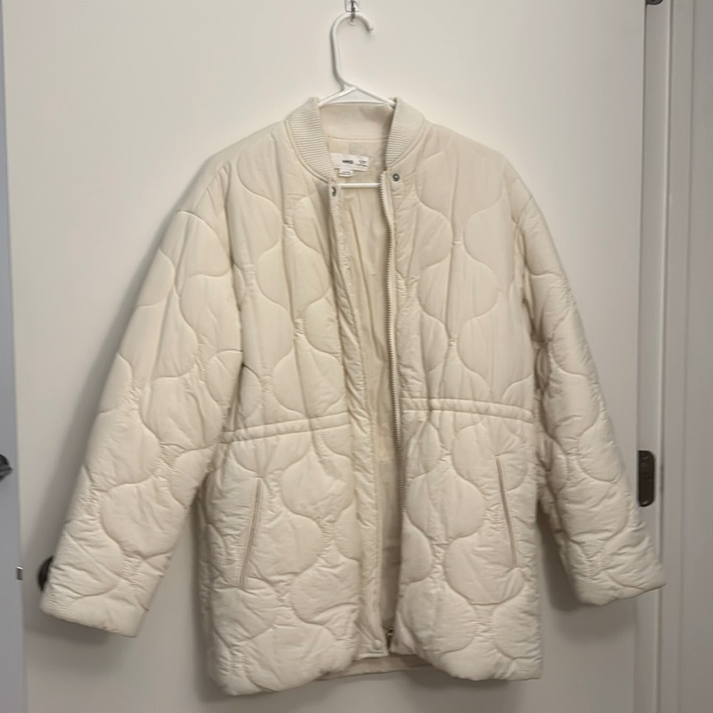 Mango light puffer jacket